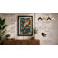 Koi in Bloom Japandi - Framed Print-1446468501-1446468490