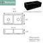Vineyard 33'' L Double Basin Kitchen Sink
