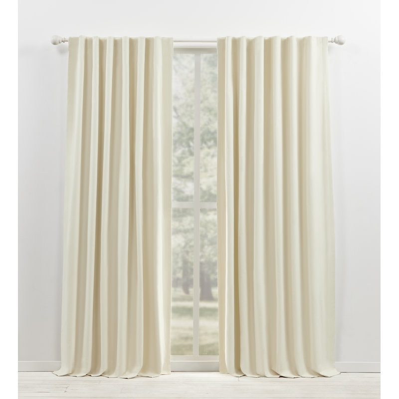 Rideau occultant 100% coton Lauren Ralph Lauren Waller, Naturel, 52 po x 84 po