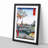 The Teahouse with the View of Mt. Fuji by Utagawa Hiroshige - Picture Frame Painting Print-55640055-55640057