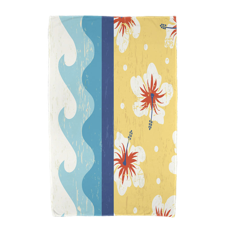 Serviette de plage en microfibre, Jaune