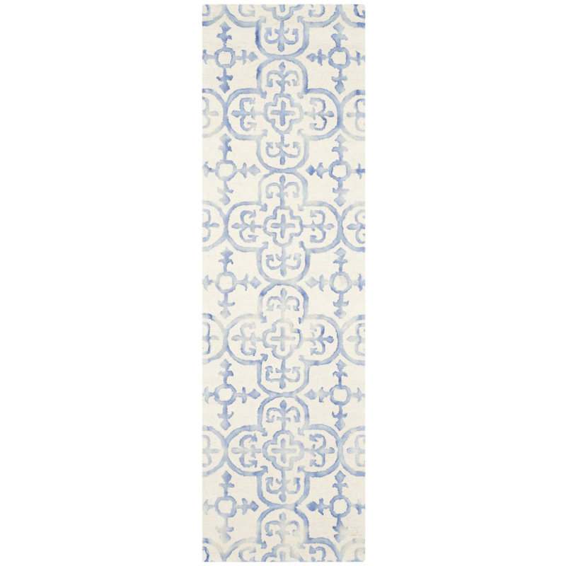 Carter Dye Hand Tufted Wool Ikat Rug, Runner 2'3" x 10'