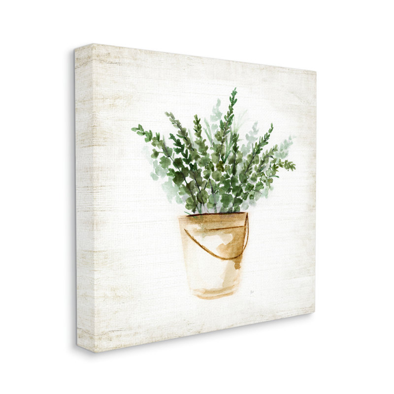 Pots d'eucalyptus sur toile par Nan, H 30 po x l 30 po x P 1,5 po