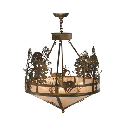 Luminaire suspendu bol 4 lumières unique