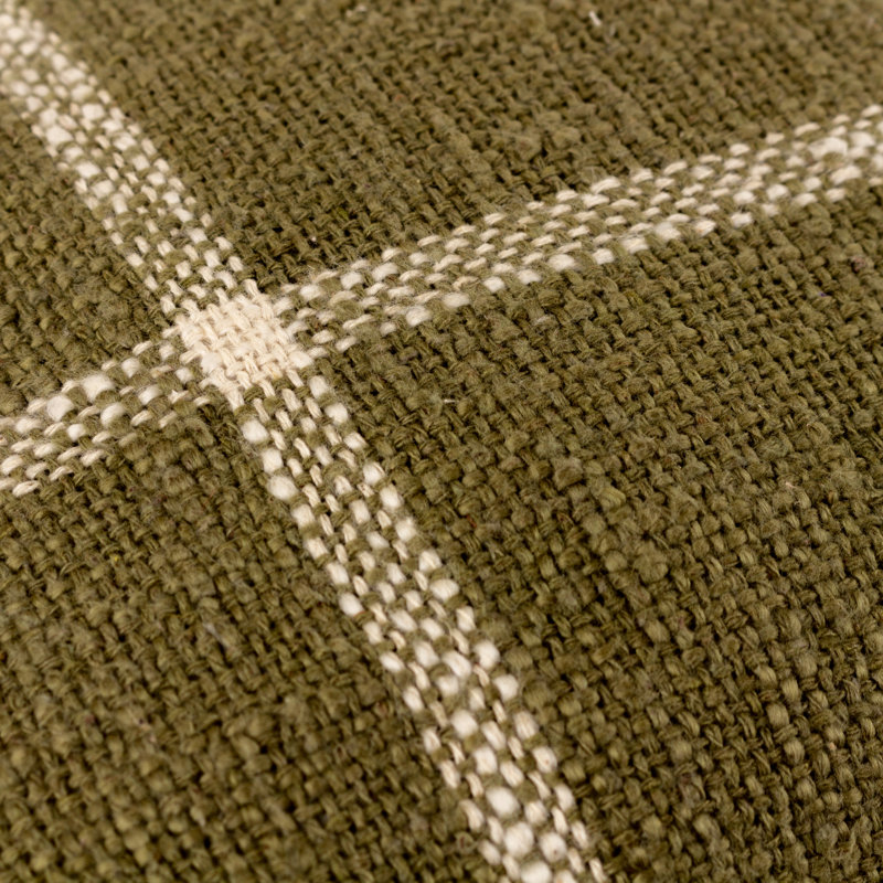 Beni Square Cushion Cover, Moss/Natural