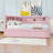 Upholstered Full Daybed with Twin Trundle, USB Ports and LED Lighting-925258975