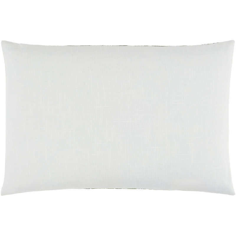 Erica Caigan Accent Pillow, Medium Green/White, Polyester