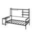Lit de jour multifonctionnel en métal avec bureau réglable, grille robuste, tablettes fonctionnelles et support pratique-1254064309-1254064310