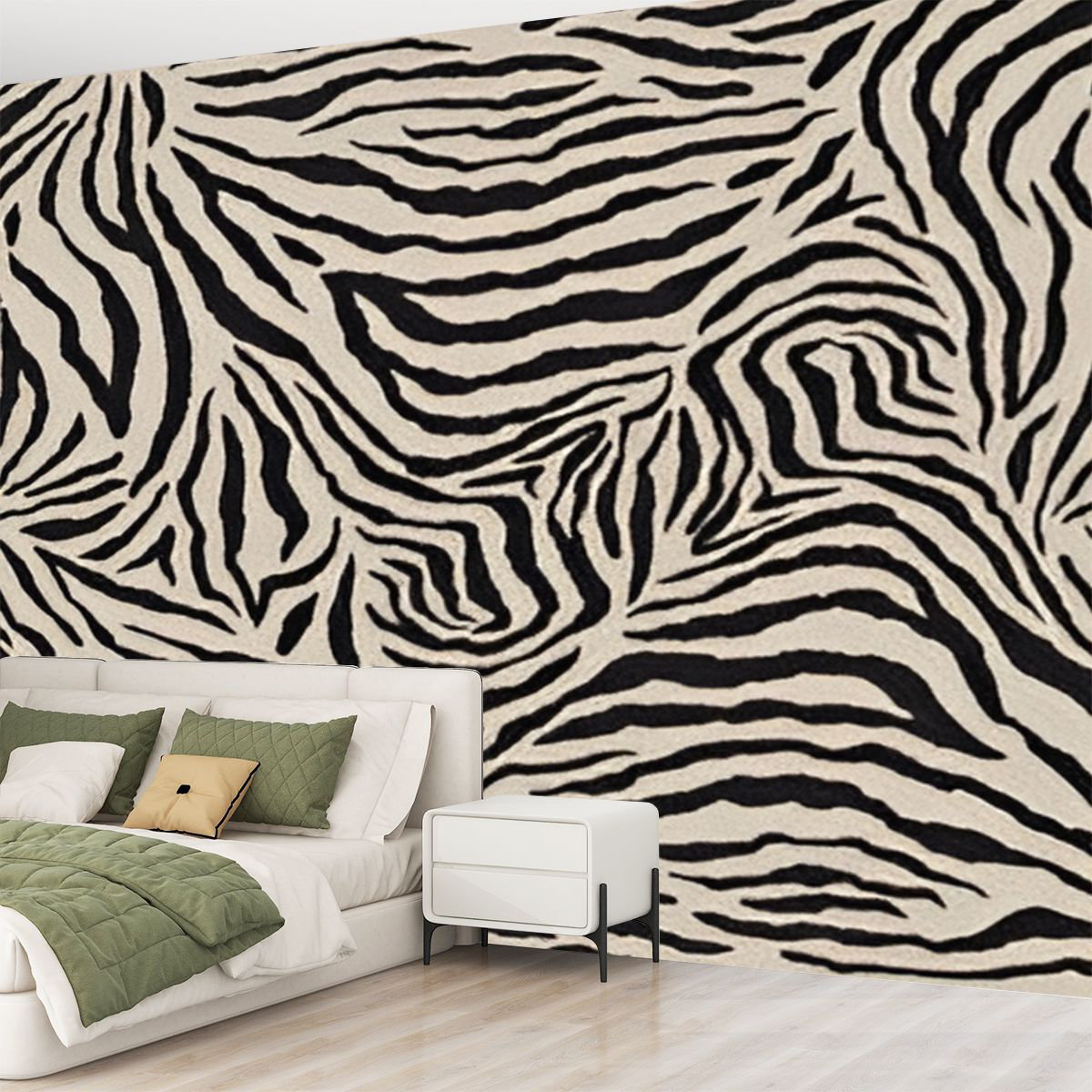 Mercer41 Peel and Stick Canvas Wallpaper Wall Mural seamless black ...