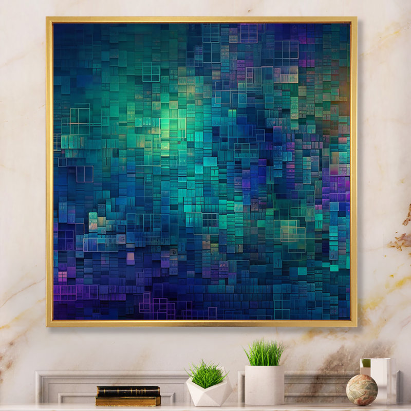 " Matrix II ", Gold, 30" H x 30" W x 1" D