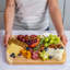  Wood Cutting Board for Kitchen - 37x29cm Large Bamboo Cutting Board with Juice Groove - Wooden Butcher Block