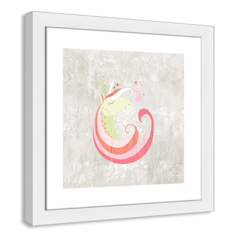 Décoration murale 1 enfant dreaming, H 16 po x l 16 po x P 0,63 po, Cadre blanc