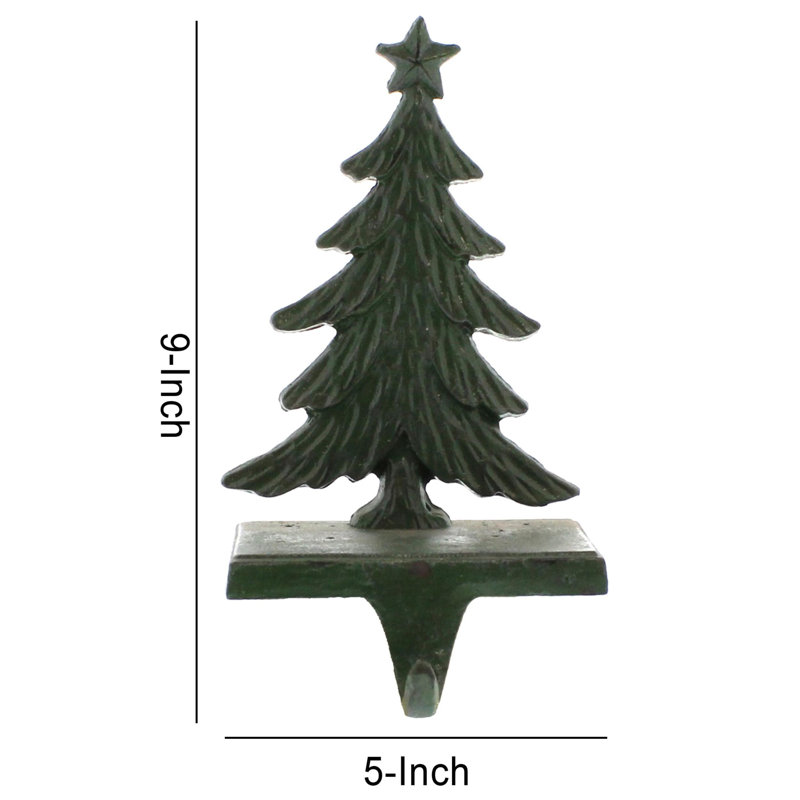 Christmas Tree Cast Iron Stocking Holder