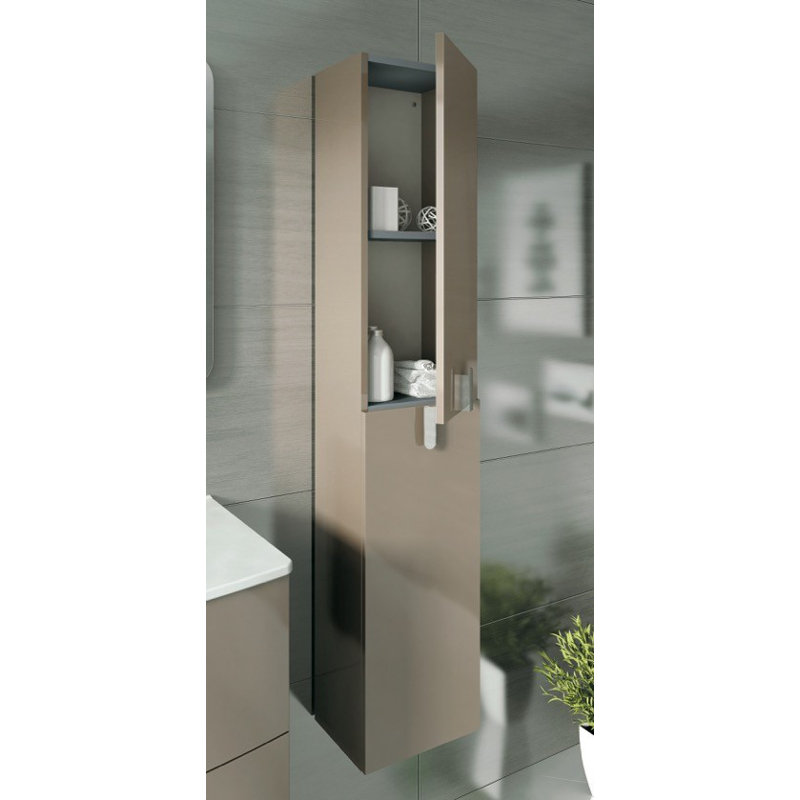 Remy Solid Wood Bathroom Cabinet, Brown