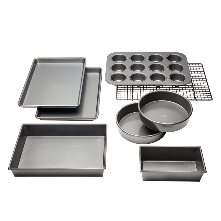 Chef Tested 8-Piece Bakeware Set with Silicone Handles