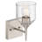 Beacon 1 Light Wall Sconce - Brushed Steel Finish-1366022051