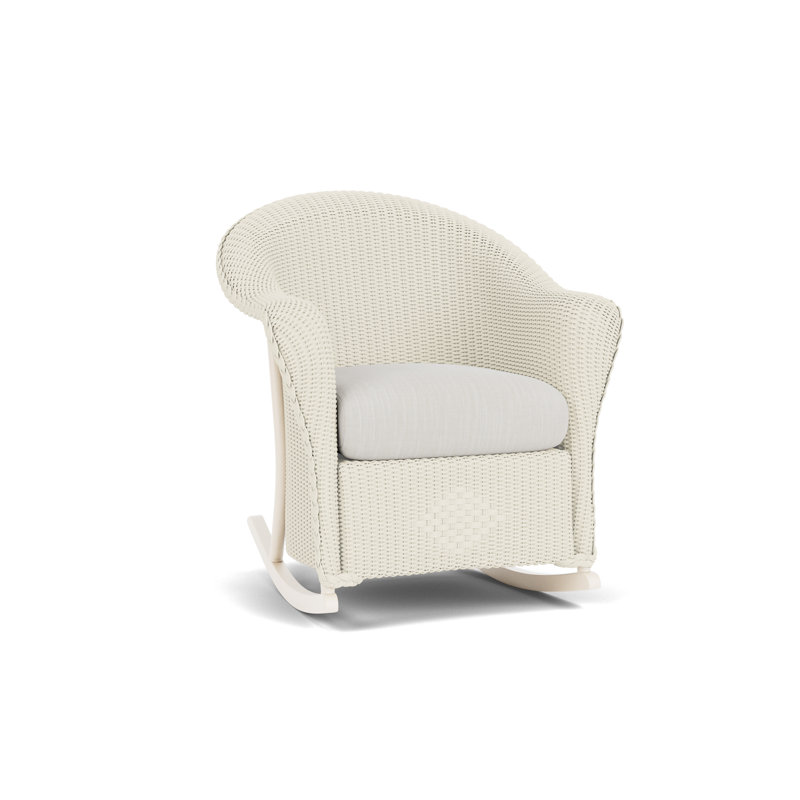 Reflections Outdoor Rocker Chair, Rollo Linen, Ivory