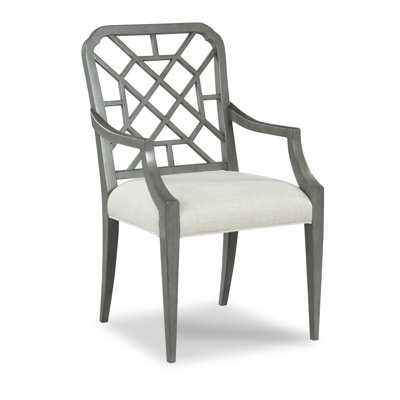 Chaise avec accoudoirs en lin Merrion