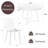 Round Dining Table Set with Velvet Upholstery Chairs-896957265-896957264-892995273