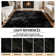 Tapis noir doux à poils longs