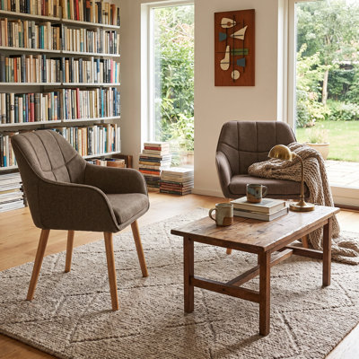 51cm H Upholstered Upholstered Back Armchair
