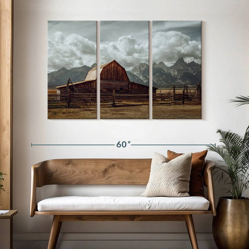 Grand Teton Barn, H 32 po x l 50 po