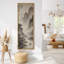 «Misty Mountain River with Sail Boat Landscape», grand art mural sur toile encadrée-1341898656-1341898671