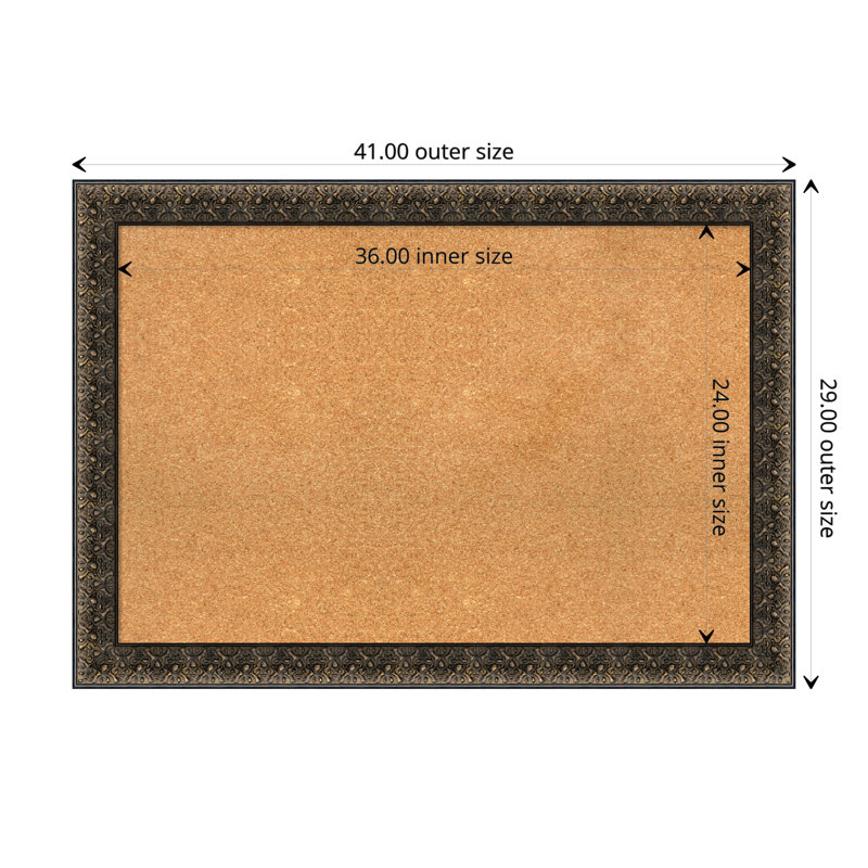 Intaglio Wall Cork Small Bulletin Board