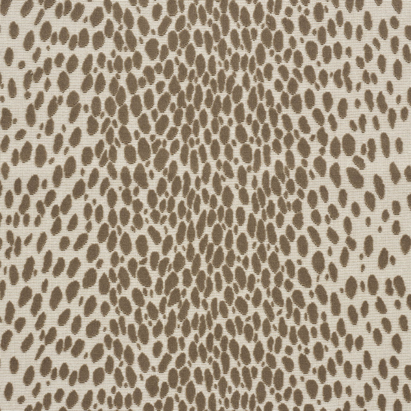 Cheetah Velvet Fabric, Natural