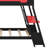 Dual-Station Gaming Bunk Frame Featuring Integrated Desks, Power Ports, And Customizable Pegboard Panels-2098871121
