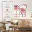 Harnek, paysage de plage, palmiers, rose, mauve-109163553