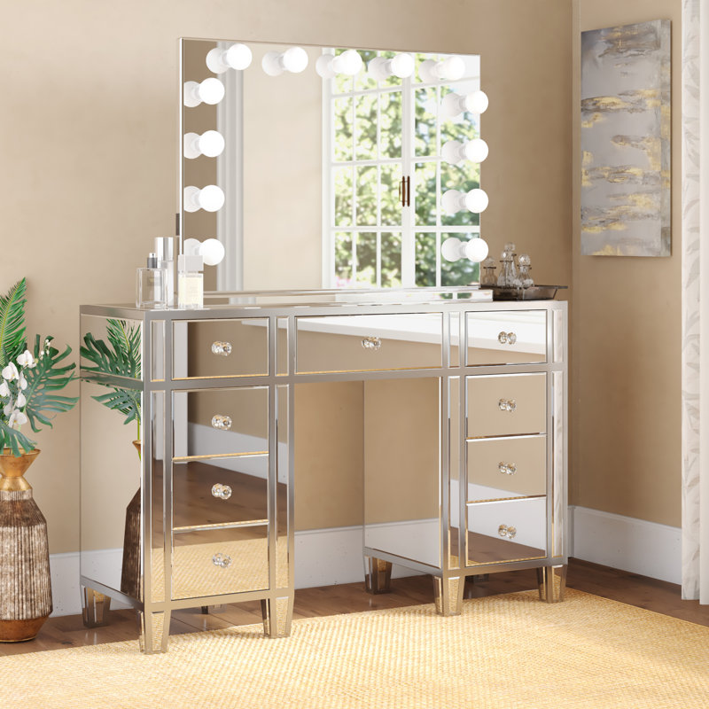 Ensemble coiffeuse avec miroir Rockland
