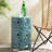 14" Side Table In Teal Iron - Lightweight Design For Patio, Drink & Snack Cut Out And Stand-1049061920