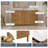 Nova 55" Marble Top Single Sink Bathroom Vanity-982766784