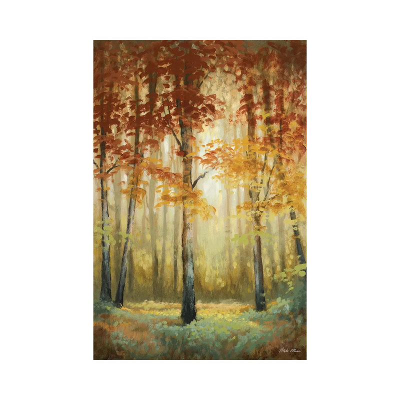 Woodland Glow II 1 Piece Wrapped Canvas Wall Art, 30.48cm H x 20.32cm W