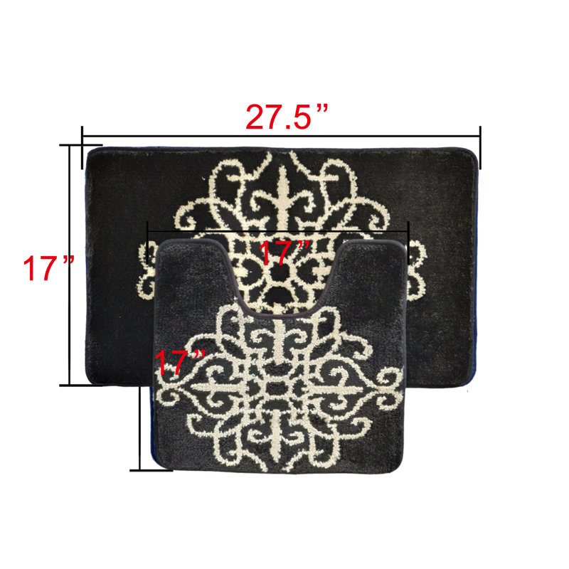 Ensemble de bain Preusser + crochets, Noir, Petit