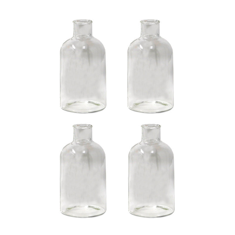 Ensemble de vases de table en verre transparent 4 pièces Christchurch