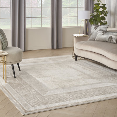 Abye Machine Woven Ivory Recommended Use Rug