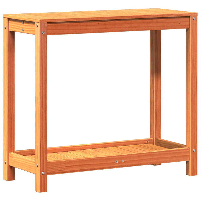 Revis Wood Potting Bench, Wax brown