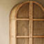 Armoire de rangement en bois et rotin