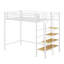 Lit mezzanine simple avec escalier de rangement et tablette supérieure avec structure de lit mezzanine simple en métal-272397330