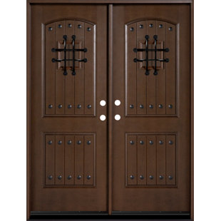 80'' Paneled Fiberglass Front Entry Doors