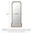 French Vintage Bamboo-Pattern Floor-Mounted Full-Length Mirror In High Definition-118377226