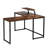 L-Shaped Metal Base Computer Desk