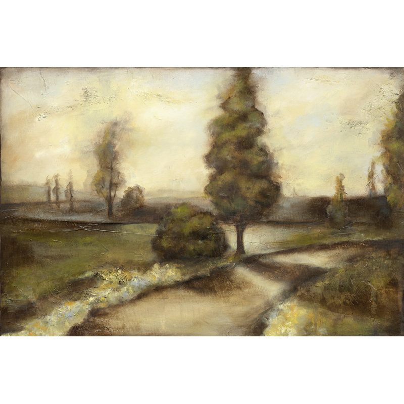 Misty Morning II 1 Piece Wrapped Canvas Painting, 81cm H x 122cm W
