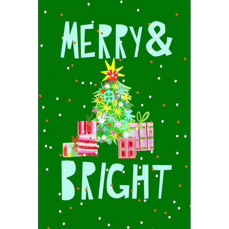 Merry And Bright VI by Blanckslate - Wrapped Canvas Print, 122cm H x 81cm W