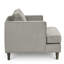 Chaise avec accoudoirs touffetée en polyester 41 po Burkouer-992248677
