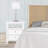 Weston White 2 Drawer Nightstand