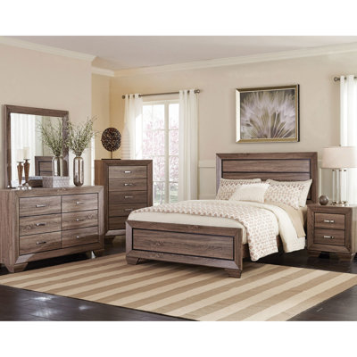 Très grand lit Eastern Eastern 5 chambres avec finition taupe délavée, cadre encadré et élégance intemporelle avec lit, détails noirs distinctifs