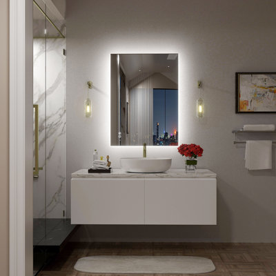 UL Certified LED Anti-Fog Tempered Glass Bathroom/Vanity Mirror - Basics by Wayfair™
